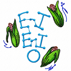 Corn Embroidery Design 3 Corn Embroidery Design 3